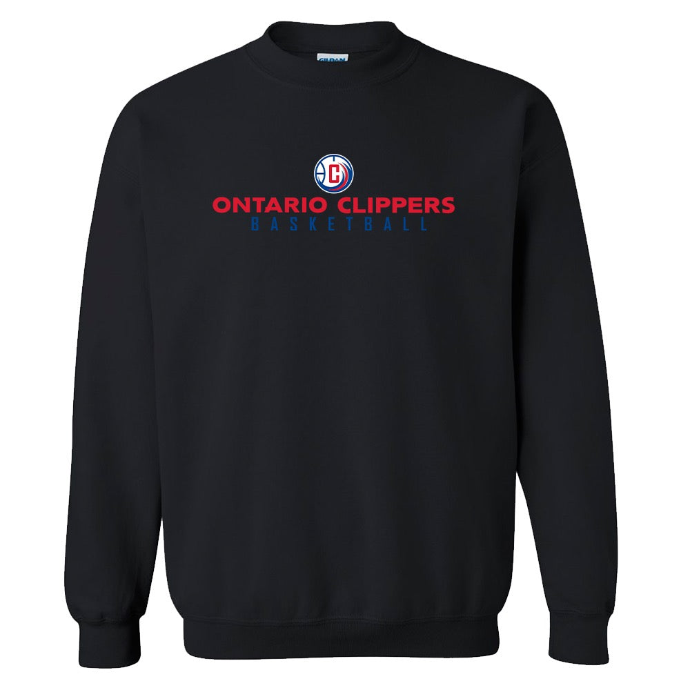 NBA GLeague Ontario Clippers Wordmark Fleece Crewneck Sweatshirt