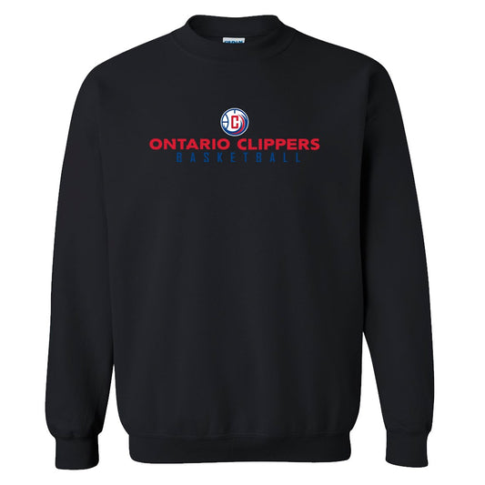 NBA GLeague Ontario Clippers Wordmark Fleece Crewneck Sweatshirt-2
