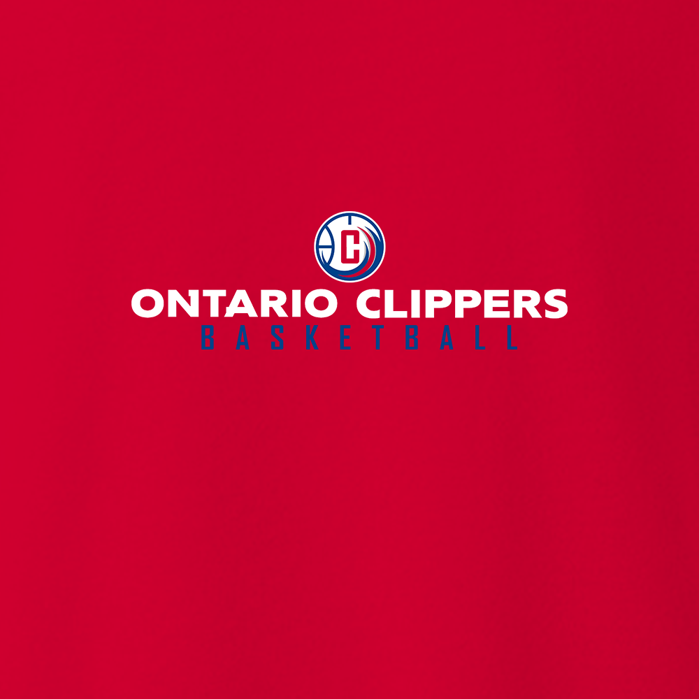 NBA GLeague Ontario Clippers Wordmark Fleece Crewneck Sweatshirt