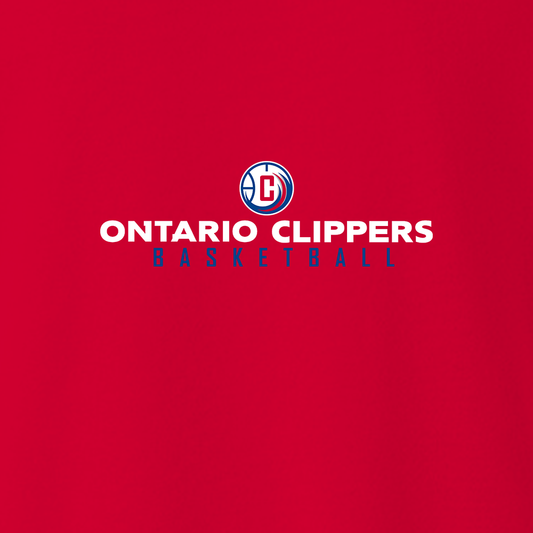 NBA GLeague Ontario Clippers Wordmark Fleece Crewneck Sweatshirt-1