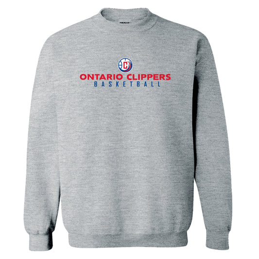 NBA GLeague Ontario Clippers Wordmark Fleece Crewneck Sweatshirt-3