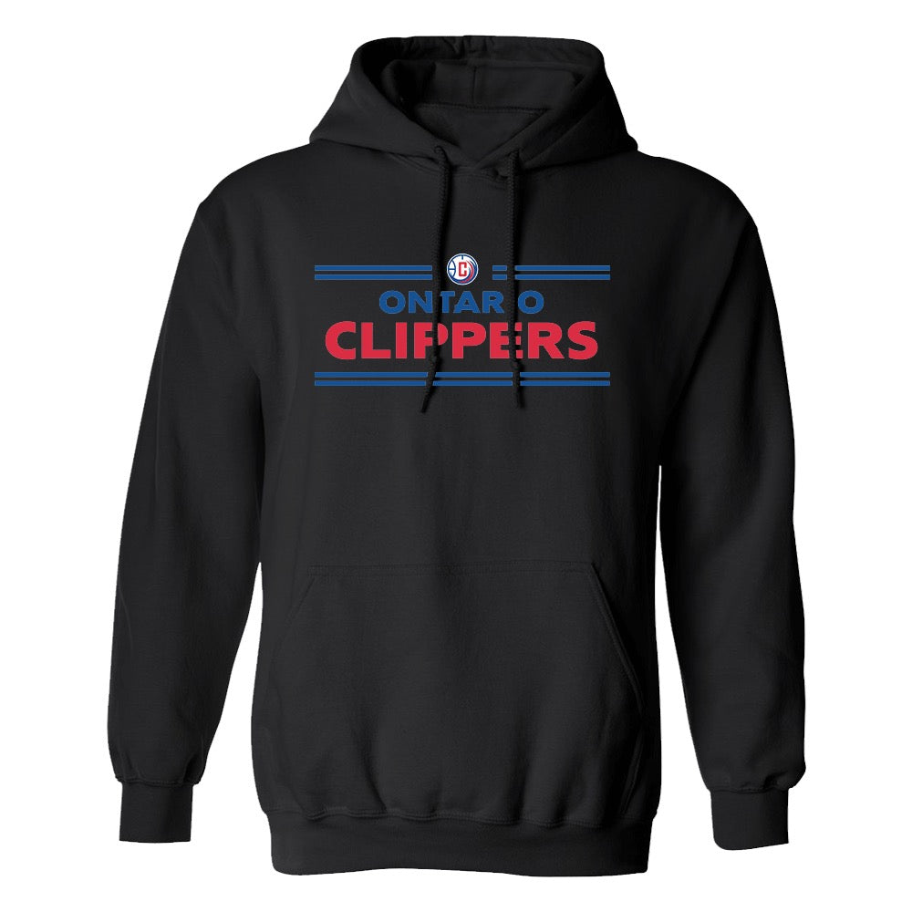 NBA G League Ontario Clippers Wordmark Fleece Hooded Sweatshirt-2