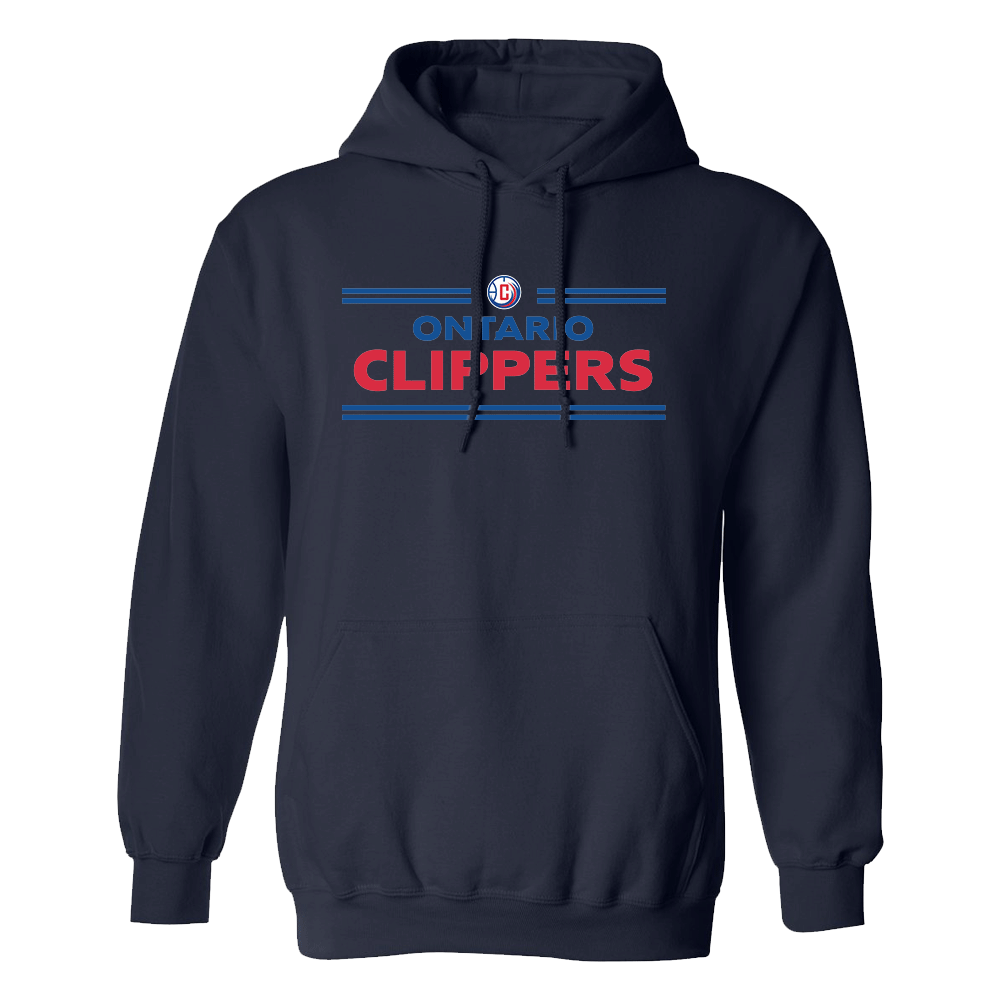 NBA GLeague Ontario Clippers Wordmark Fleece Hooded Sweatshirt