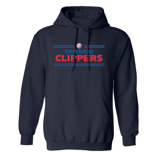 NBA G League Ontario Clippers Wordmark Fleece Hooded Sweatshirt-3