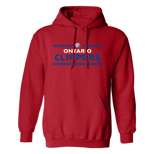 NBA G League Ontario Clippers Wordmark Fleece Hooded Sweatshirt-0