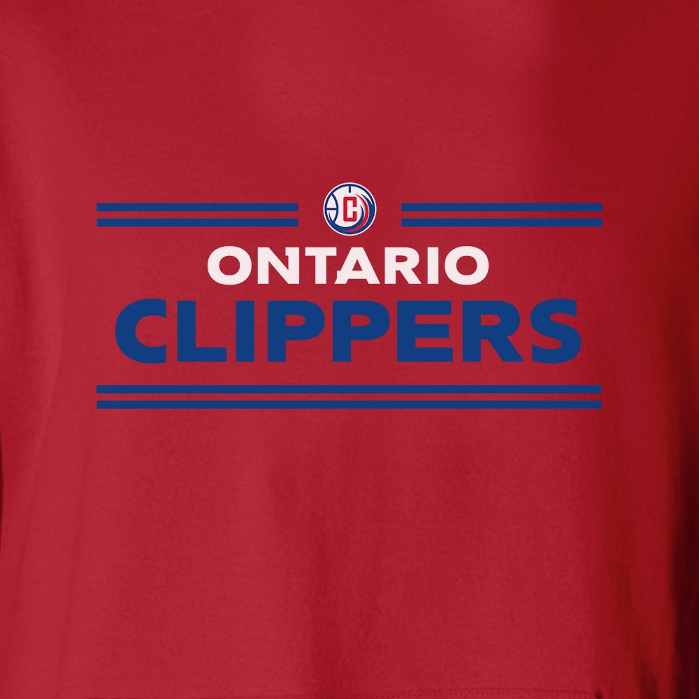 NBA GLeague Ontario Clippers Wordmark Fleece Hooded Sweatshirt