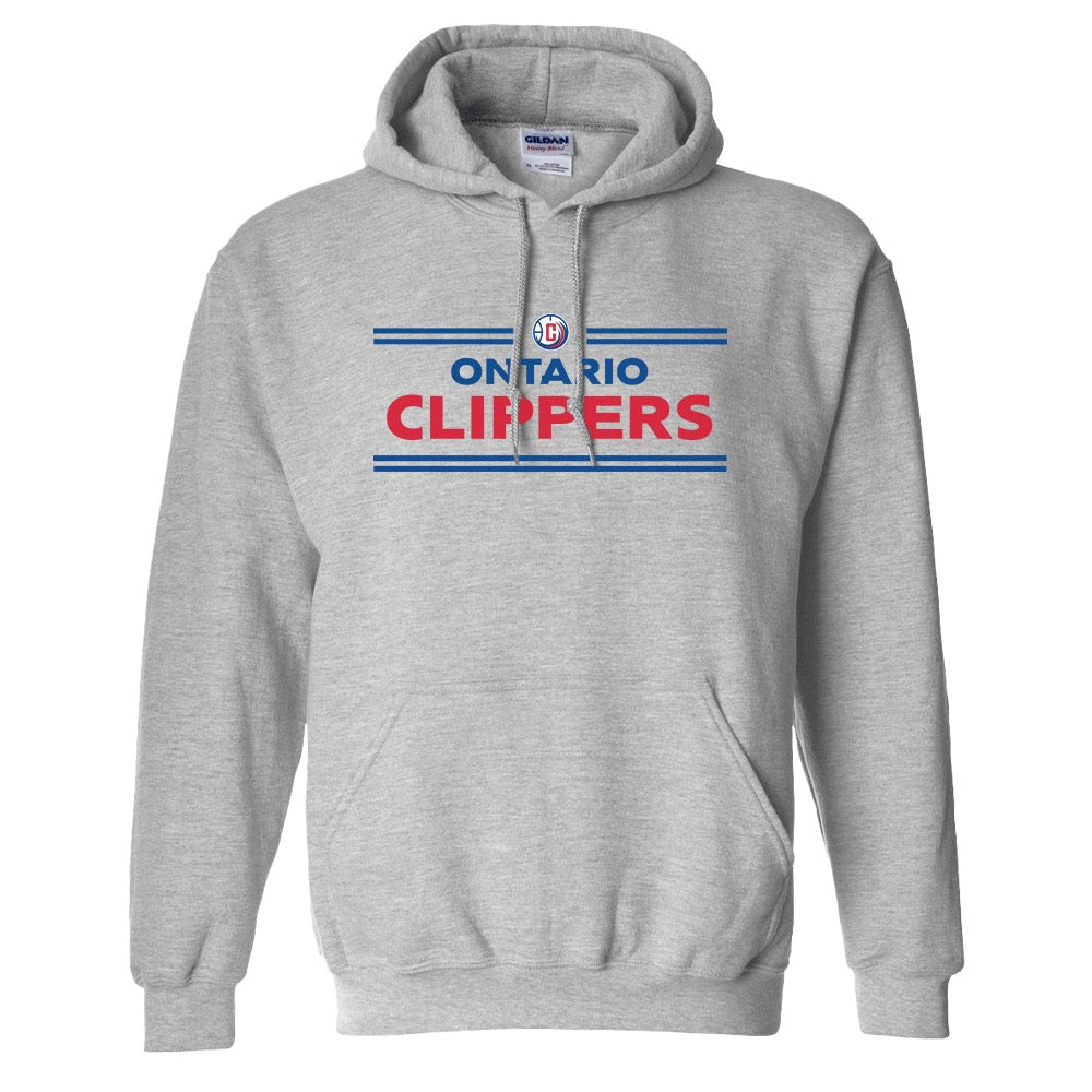 NBA G League Ontario Clippers Wordmark Fleece Hooded Sweatshirt-5