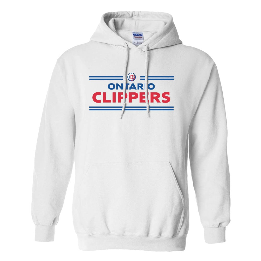 NBA G League Ontario Clippers Wordmark Fleece Hooded Sweatshirt-4