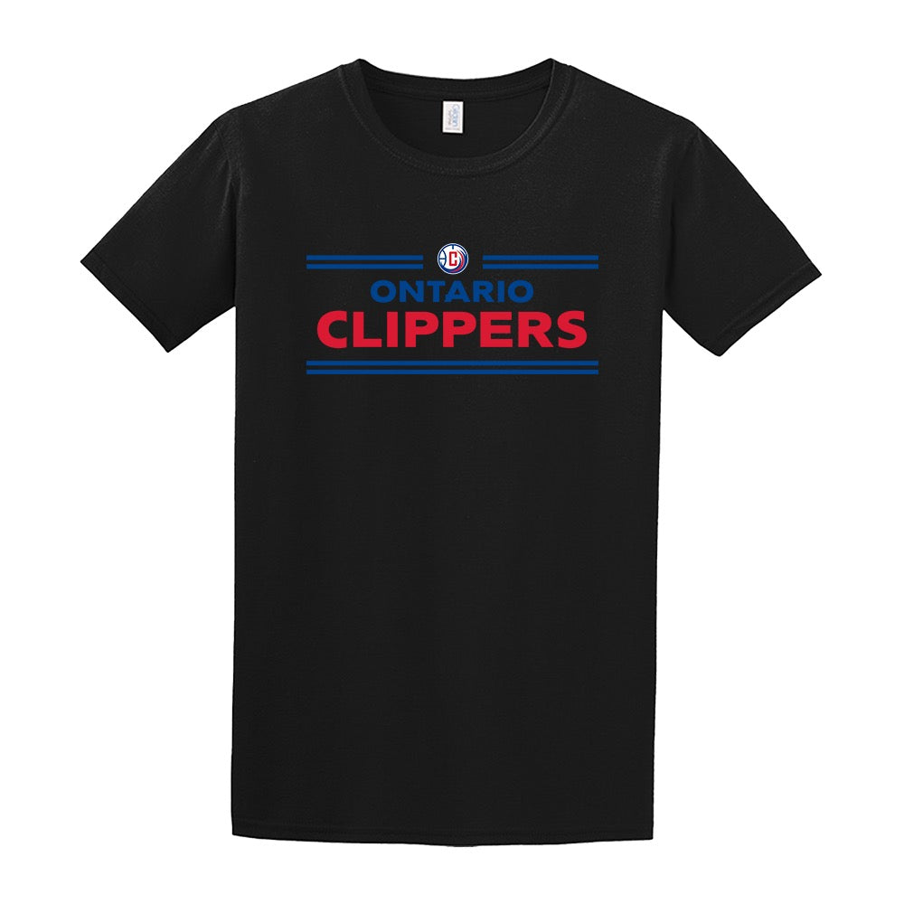 NBA GLeague Ontario Clippers Wordmark Men's Classic Short Sleeve T-Shirt
