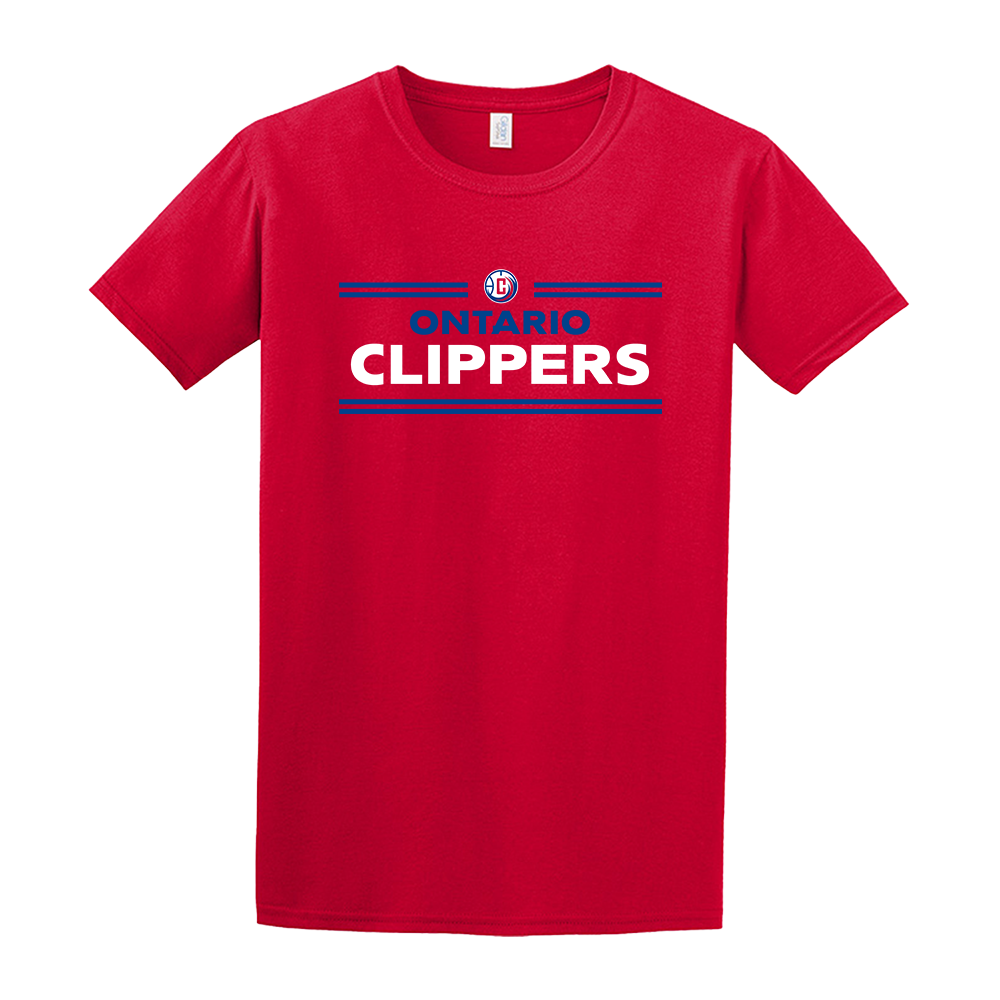 NBA GLeague Ontario Clippers Wordmark Men's Classic Short Sleeve T-Shirt