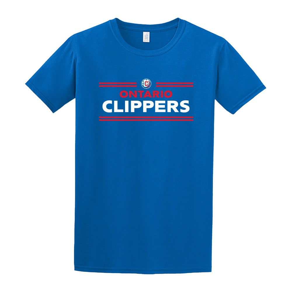 NBA GLeague Ontario Clippers Wordmark Men's Classic Short Sleeve T-Shirt