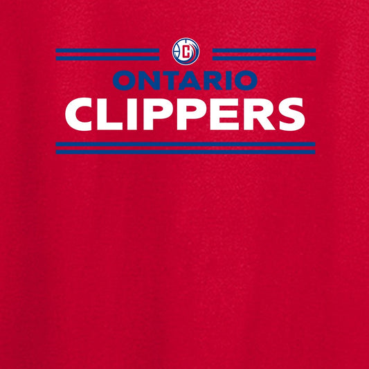 NBA GLeague Ontario Clippers Wordmark Men's Classic Short Sleeve T-Shirt-1